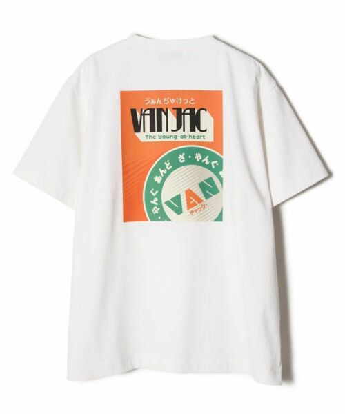 ☆van jac☆ Tシャツ/オフホワイト/Lサイズ