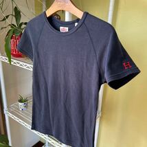 日本製　HRM ランチ　伸縮Tシャツ　紺　SM_画像2