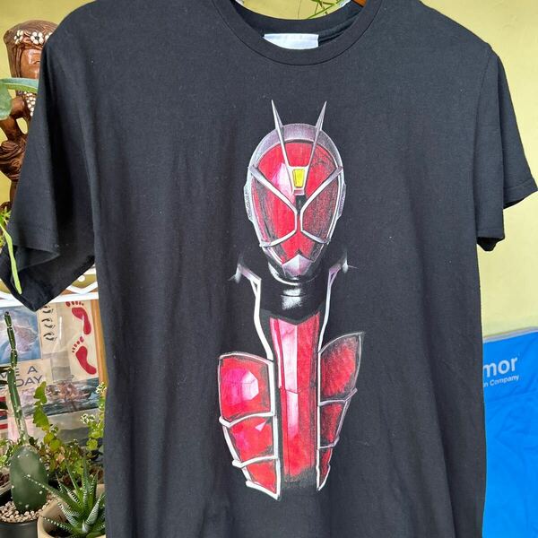 日本製　ビームス×仮面ライダー　プリントTシャツ　黒　M