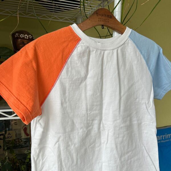 日本製 ヘビーコットン ラグランTシャツ 白 M