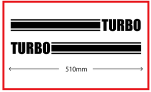 サイドラインステッカー★TURBO★ターボ★kstdm-1