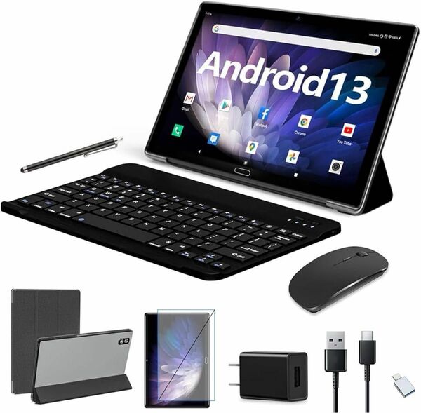 Android13 タブレット 2in1 10インチwi-fiモデル（ブラック）