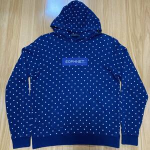 ■美品 正規品■SOPHNET. ドット柄 パーカー■M■2019SS■SOPH. ソフネット ソフ■SOPH-190113■POLKA DOT PULLOVER HOODIE■