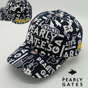 ★新品正規品 PEARLYGATES/パーリーゲイツ どうしちゃたの総柄ツイルキャップ (UNISEX) 超レア 入手困難！