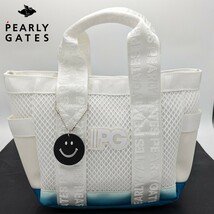 ★新品正規品 PEARLYGATES/パーリーゲイツ グラデーションロゴ カートバッグ unisex ショルダー付き 定価18700円_画像1