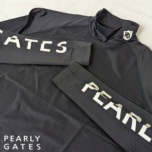 ★最新出品 新品正規品 PEARLYGATES/パーリーゲイツ Beatrix cool長袖ハイネックカットソー size4(M) 　ひんやりクール素材！