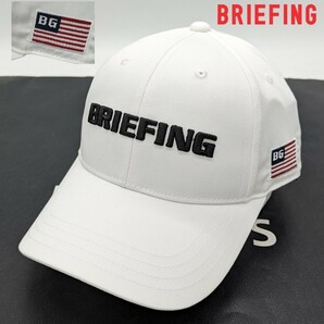 ☆新品正規品 BRIEFING/ブリーフィング ゴルフベーシック キャップ フリーサイズ  超人気星条旗モチーフの画像1