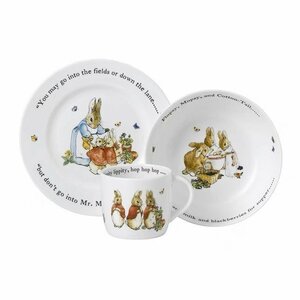 ウェッジウッド wedgwood　洋食器 皿　ボウル　マグカップ　3点セット　ピーターラビット　ラビット　 インテリア　 プレゼント