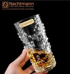 ドイツ　ナハトマン　NACHTMANN　クリスタル　ガラス　ウォターグラス　タンブラーグラス　ジュース　単品　390ml