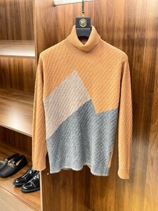 Loro Piana　ロロピアーナ　メンズ　セーター　ニット　ハイネック　ウール　秋冬新品　M-XXL　サイズ選択可能　2496