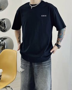 送料無料　AMIRI　アミリ メンズ　Tシャツ　半袖　新品　文字ロゴ　M-3XL　サイズ選択可能　3663