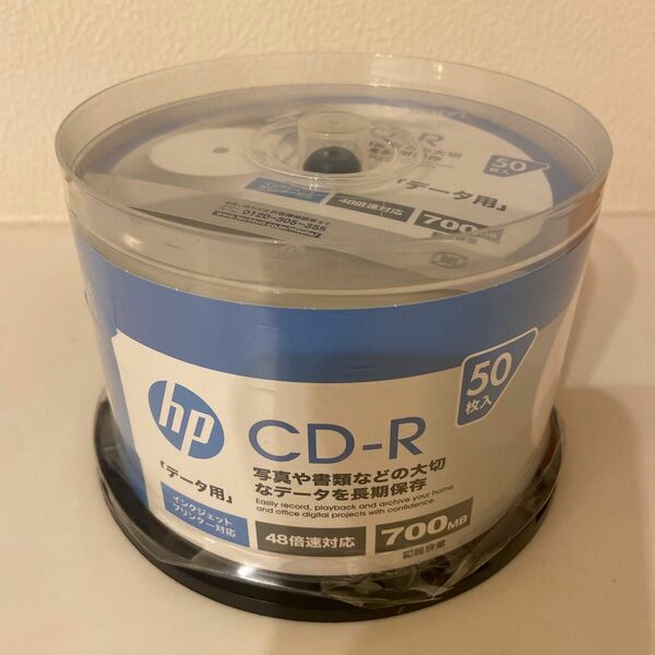 CD-R 50枚セット 700MB 48倍速対応 データ用 hp
