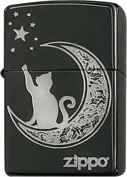 ZIPPO ジッポー 猫 かわいい CAT プレゼント 黒　ブラック