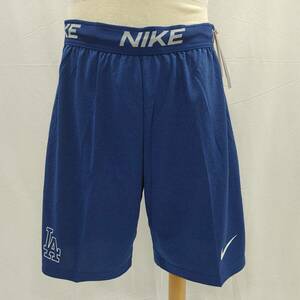 【意大利屋】ナイキ NIKE ロサンゼルス・ドジャース MLB トレーニングショーツ 青 オーセンティック 練習着 M 大谷翔平 山本由伸 ベッツ