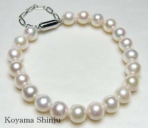  new goods * Oyama pearl *1 jpy ~ popular commodity! beautiful color color! large .8.0-8.5 millimeter!...book@ pearl pearl bracele 