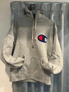 美品　champion ビッグロゴ　パーカー　XL