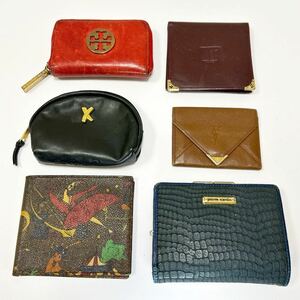 ◆折り財布＆コインケース 6点セット◆ イヴサンローラン　トリーバーチ　パロマピカソ　ピエールカルダン 等 【USED】0411