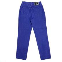 イタリア製 ヴェルサーチ ジーンズ VERSACE JEANS COUTURE メデューサボタン カラーデニム 5ポケットパンツ size31 (ビンテージ 90s バギー_画像3