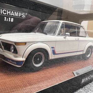MINICHAMPS 1:18 BMW 2002 TURBO 1973 - WHITE ミニチャンプス マルニターボ 美品 2002ターボ 1/18の画像1