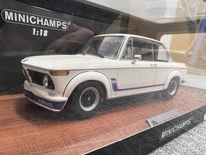 MINICHAMPS 1:18 BMW 2002 TURBO 1973 - WHITE ミニチャンプス　マルニターボ　美品　2002ターボ　1/18