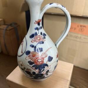 水注 水差し 花瓶 花入 花器 飾り インテリア 陶器 色絵 有田焼 古伊万里 江戸時代中期 伊万里の画像4