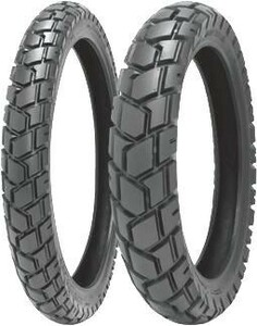 SHINKO 　E705 90/90-21　E705 130/80-17　 タイヤ2本セット