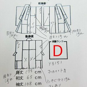 cherry★y3151qo★ブライダルフェア★訳あり 着用不可★素材・ディスプレイ用に★白掛下☆婚礼用 掛下★ホワイト系【中古品/正絹】の画像8