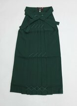 cherry★y5933lz★和装の卒業式★新品未使用★卒業の思い出作り★卒服コレクション/女性 袴/卒業式/はかま/濃い緑系 無地【未使用品/ポリ】_画像1