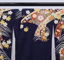 cherry★y8554fc★訳アリ★スプリングセール★振袖コレクション★振袖 単品 系★成人式 卒業 furisode kimono Japanses【中古品/正絹_画像4