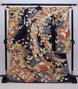 cherry★y8554fc★訳アリ★スプリングセール★振袖コレクション★振袖 単品 系★成人式 卒業 furisode kimono Japanses【中古品/正絹