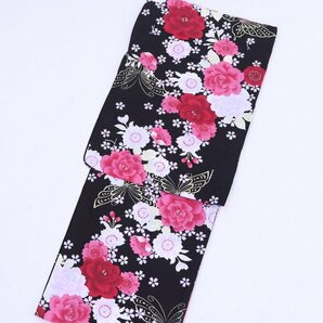 cherry★z0994mj★お手入れ簡単★綿素材の浴衣★フラット★女性用 浴衣 単品★夏のおしゃれアイテム【未使用品】の画像1