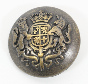  ヴィンテージ メタル ボタン 英国王室 紋章 イギリス王室 エンブレム エリザベス女王 貴族 伯爵 王家 UK 金属製 ヨーロッパ アンティーク