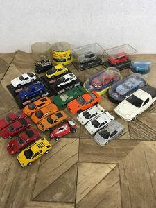 N 雑貨6】ミニカー 25点 まとめてセット 頭文字D REAL-X DyDo MINI Mclaren BMW FIRE NISSAN BOSS コレクション インテリア 当時物 現状