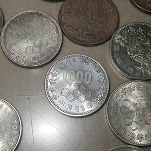 1円～昭和39年 東京オリンピック 1000円 銀貨 まとめて 61枚 の画像4
