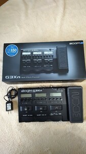 エフェクター ZOOM ズーム ギター用 マルチエフェクター G3Xn 電源 ACアダプター 取扱説明書 通電動作確認済