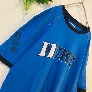 【最終値下げ　1000円！】90S チャンピオン カレッジ リンガーTシャツ 刺繍ロゴ デカロゴ XL