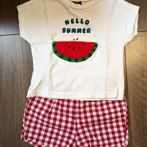 バースデイ すいか 半袖Tシャツ ハーフパンツ セット 80