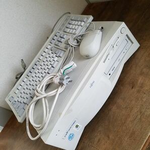 90s FUJITSU FMV 41D4S1 モデル 15S FMV-4100D4 富士通 パソコン 1995年製 キーボード KB312 TEAC FD-235HG マウス 電源ケーブル レトロの画像1