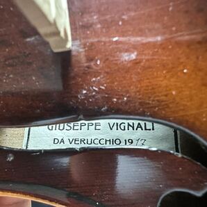 虎杢 バイオリン 4/4 イタリア 1917年 Giuseppe Vignali アンティーク オールド 骨董 音大 オーケストラ ヴィンテージの画像9