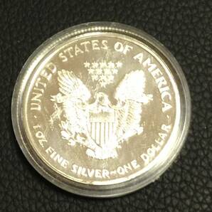 Z175-12)海外丸形記念銀貨、コイン、メダル*2022年アメリカ女神*参考品1枚 シルバーの画像2