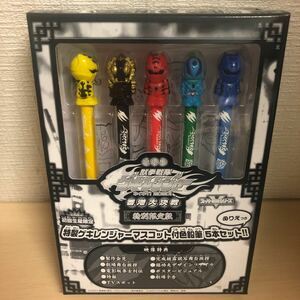  rare Juken Sentai Gekiranger [ Special made geki Ranger mascot attaching color pencil 5 pcs set paint picture attaching ] unused at that time goods 