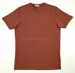 8.5@ 新品「CROSSLEY」“BUKERT WP SM”ヴィンテージ加工 クルーネック Tシャツ SIZE:S イタリア製 ②