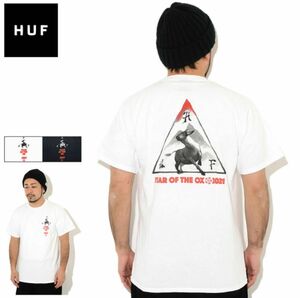 ★新品未使用★ ホワイト　★ ハフ HUF Tシャツ 半袖 イヤー オブ ザ OX TT ★