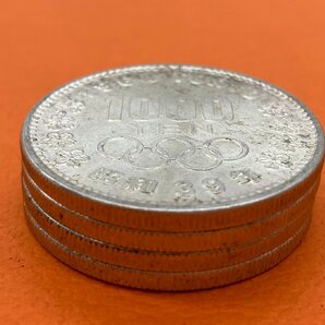●４枚セット 昭和39年 東京オリンピック 1000円 銀貨 1964年 東京五輪 千円銀貨 の画像1