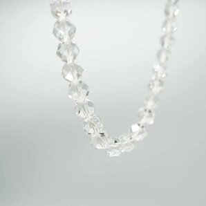 △英雅堂 シルバー silver SILVER 水晶 ネックレス イヤリング アクセサリー ケース付の画像6