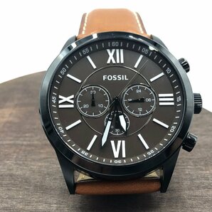 □★ FOSSIL(フォッシル) 腕時計 BQ2042 メンズ クロノグラフ 黒 可動品の画像1