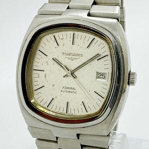 04255 ロンジン LONGINES 稼働品 アドミラル メンズ 腕時計 デイト 自動巻き AT シルバーカラー ヴィンテージの画像1