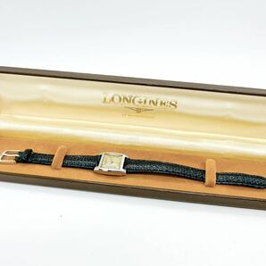 0410g ロンジン LONGINES 稼働品 レディース 腕時計 手巻き スクエア シルバーカラー アンティーク ヴィンテージの画像9