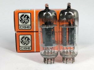 17846　CGE　6CS7　ブラックプレート　2本　未使用　MADE　IN　ENGLAND　CANADIAN　GENERAL　ELECTRIC　真空管