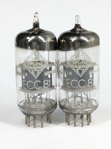 17844　TELEFUNKEN　ECC81（12AT7）同一ロット　2本　測定データあり　TELEFUNKEN　Berlin工場製造　真空管